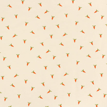 Kokvilnas trikotāža - burkāni 210 g/m²