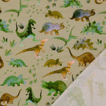 Attēls ar Kokvilnas trikotāža-dinozauri – pieejams internetā Šarlotes audumi