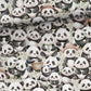 Kokvilnas trikotāža - pandas 200 g/m²