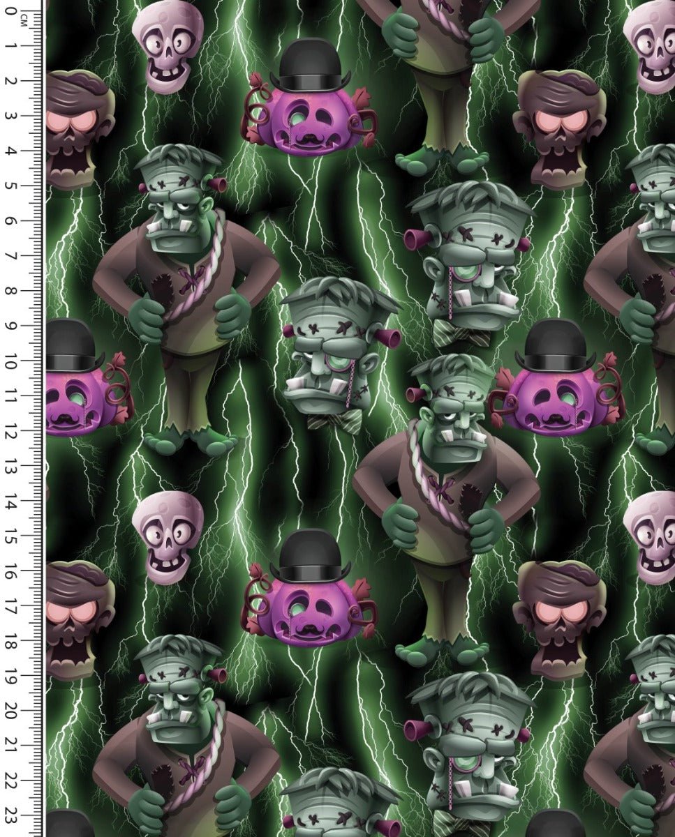 Attēls ar Kokvilnas trikotāža-zombiji – pieejams internetā Šarlotes audumi