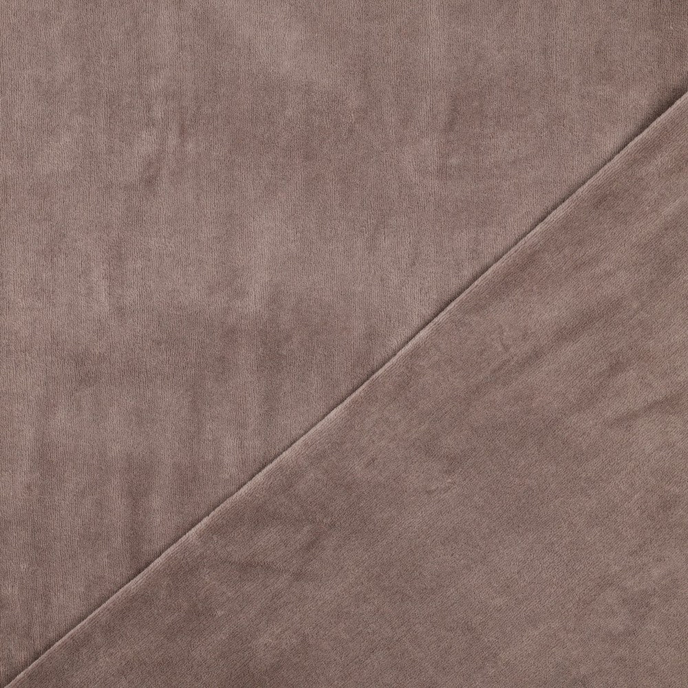 Attēls ar Kokvilnas velūrs - gaiši brūns 250 g/m² – pieejams Šarlotes audumi