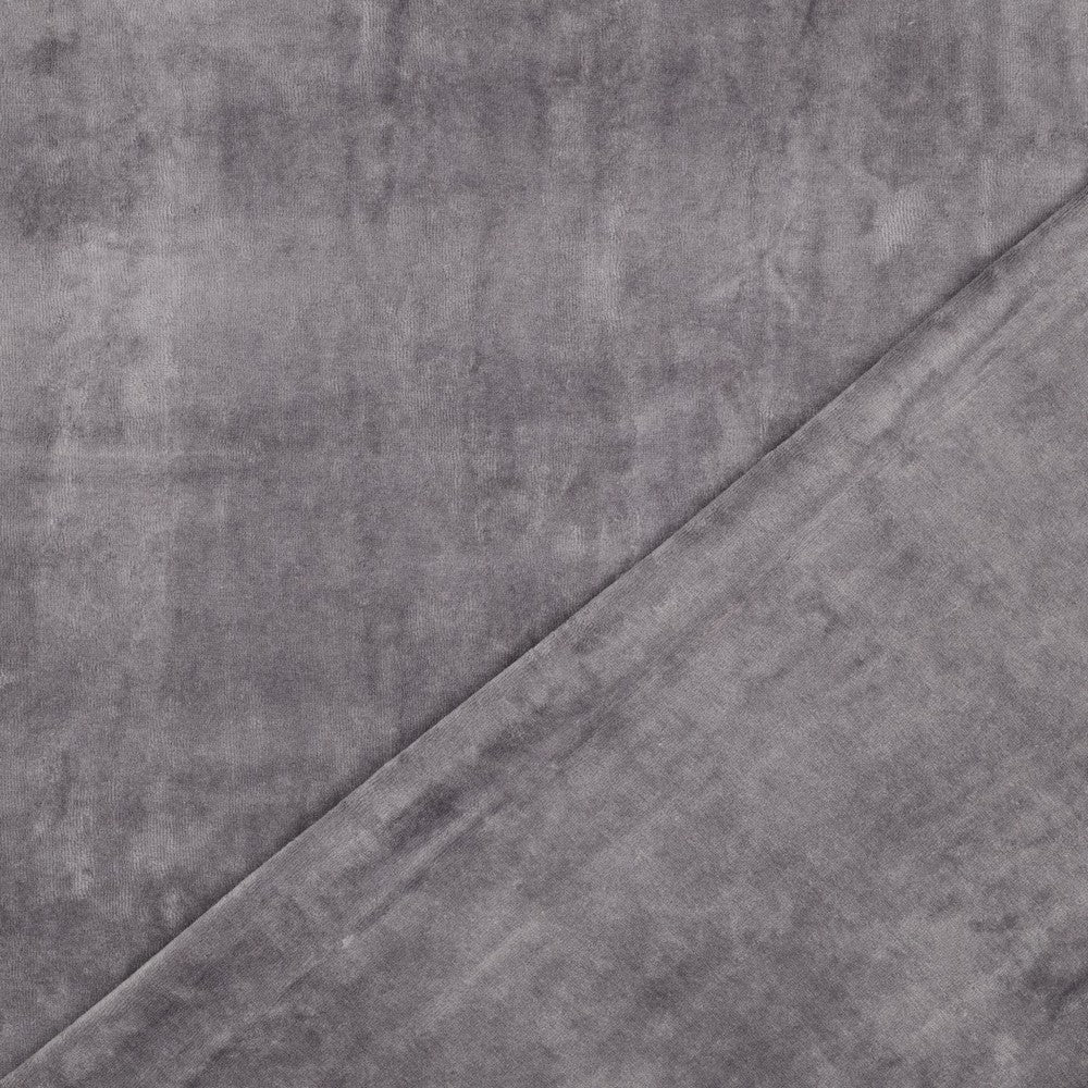 Attēls ar Kokvilnas velūrs - tumši pelēks 250 g/m² – pieejams Šarlotes audumi