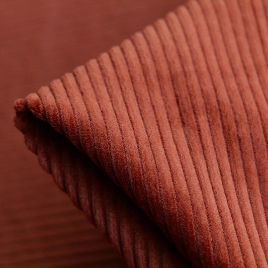 Kokvilnas velvets - sarkanais māls 280 g/m²