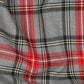 Attēls ar Kostīmaudums - sarkans un gaiši pelēks rūtains 230 g/m² – pieejams Šarlotes audumi