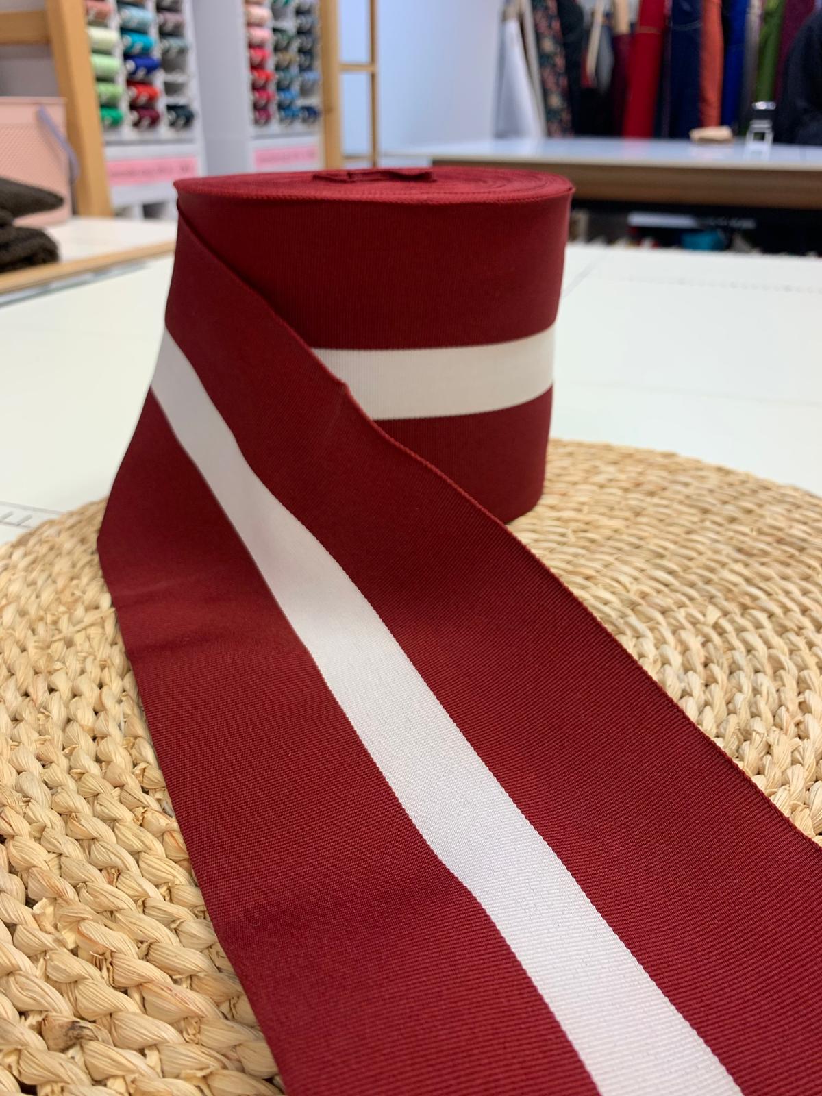 Attēls ar Latvijas karoga lente 12 cm - LV – pieejams Šarlotes audumi