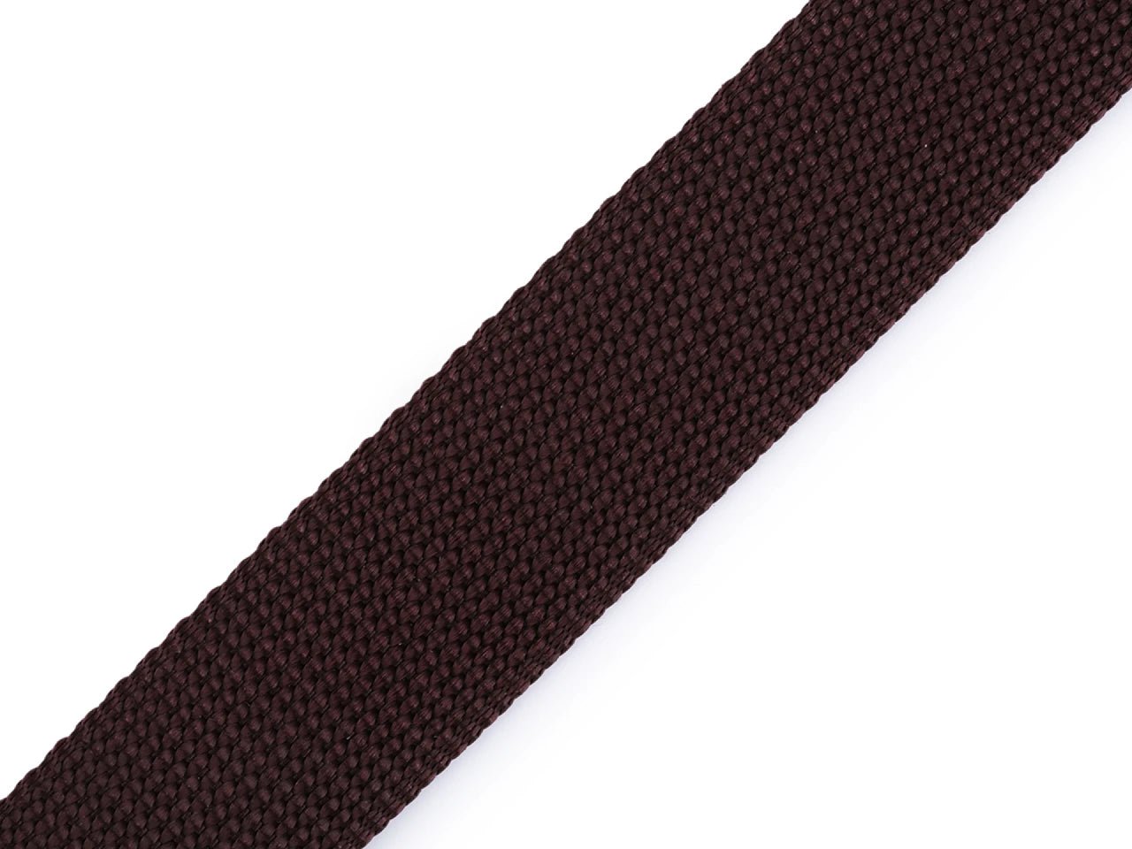 Attēls ar Lenta somām, siksnām 30 mm - tumši brūna 2 mm bieza – pieejams Šarlotes audumi