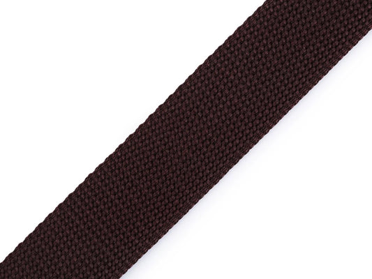 Attēls ar Lenta somām, siksnām 30 mm - tumši brūna 2 mm bieza – pieejams Šarlotes audumi