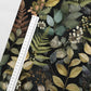 Cotton Loop-Knit Fabric - Night Ferns 250 g/m²