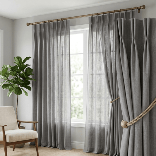 Attēls ar Lina audums–akmens pelēkais 235 g/m² – pieejams Šarlotes audumi