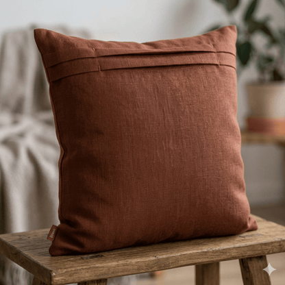 Image du tissu lin-cannelle 235 g/m² – disponible chez Šarlotes audumi