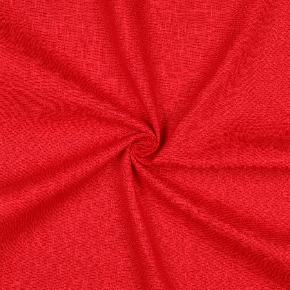 Image du tissu Lina rouge 230 g/m² – disponible chez Tissus Charlotte