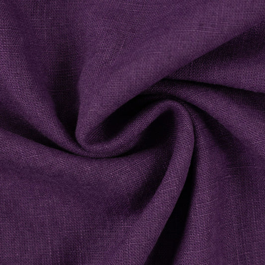 Attēls ar Lina audums-tumši violets 260 g/m² – pieejams internetā Šarlotes audumi