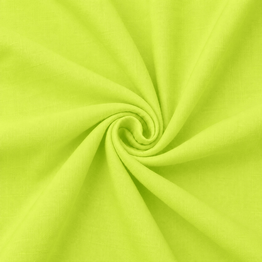 Image of linen and viscose fabric - lime, available online at Šarlotes audumi