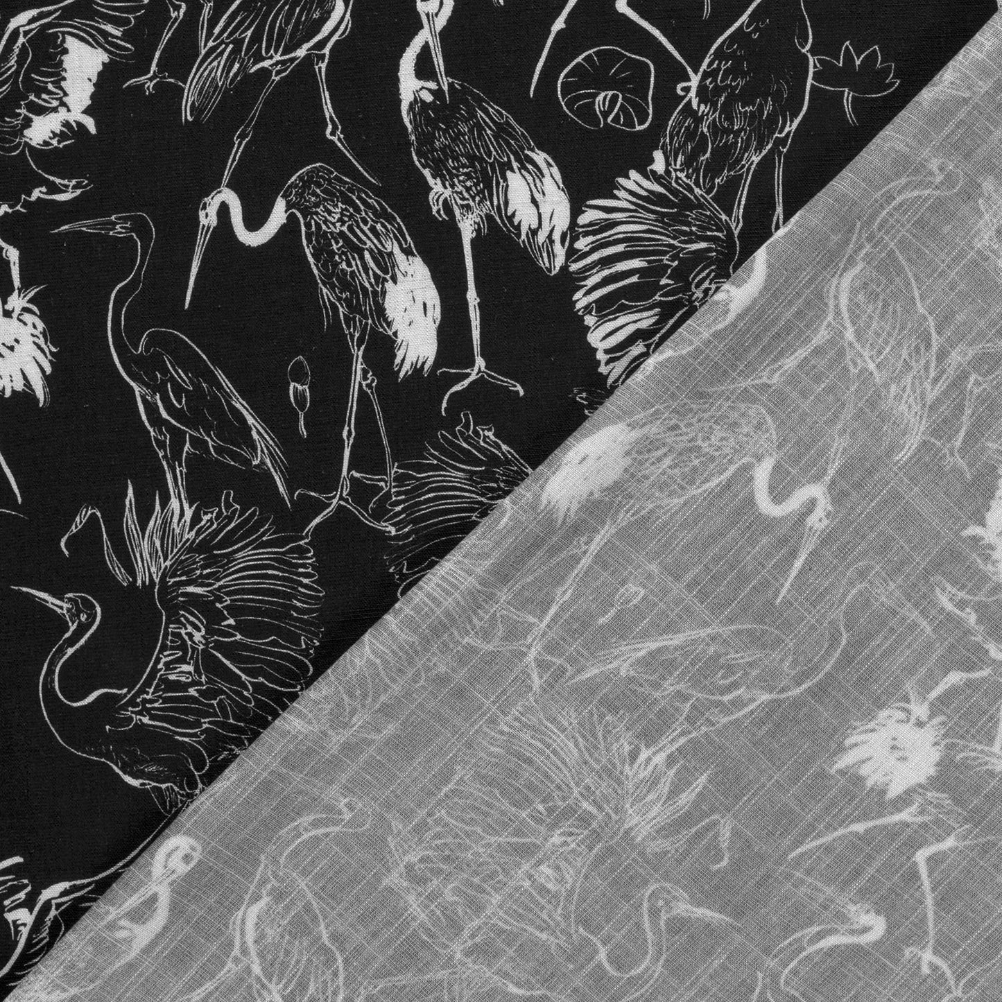 Attēls ar Lins ar viskozi - stārķi 170 g/m² – pieejams Šarlotes audumi