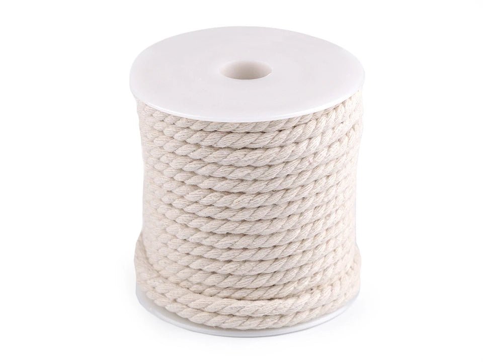 Attēls ar Makramē Macrame kokvilnas aukla Ø5 15 m|dažādu toņu – pieejams Šarlotes audumi