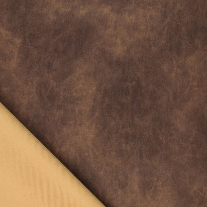 Image de cuir synthétique à effet cuir vintage - marron 390 g/m² – disponible chez Šarlotes audumi