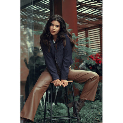 Cuir synthétique - noir 325 g/m²