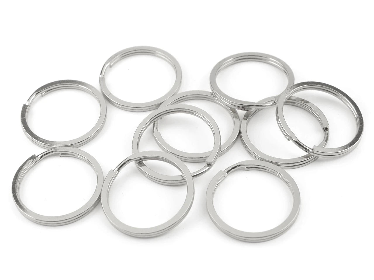 Metāla atslēgu piekariņš riņķis |Ø30 mm| 10 gab.| dažādu toņu