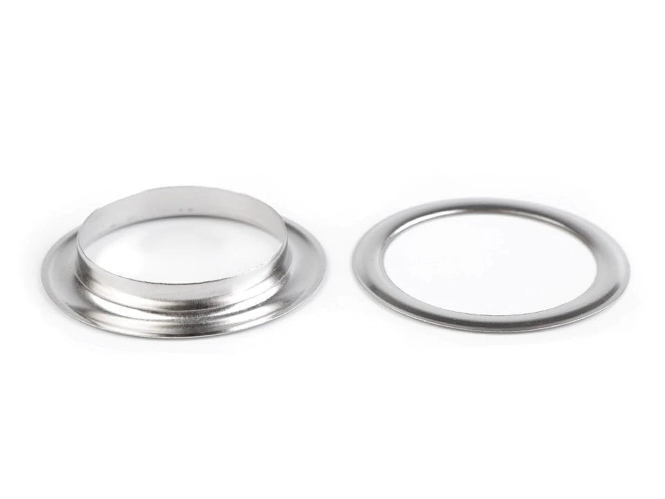 Attēls ar Metāla gredzeni, Luversi iekšējais Ø35 mm (iekšējais diametrs) |10 gab | dažādu toņu – pieejams Šarlotes audumi