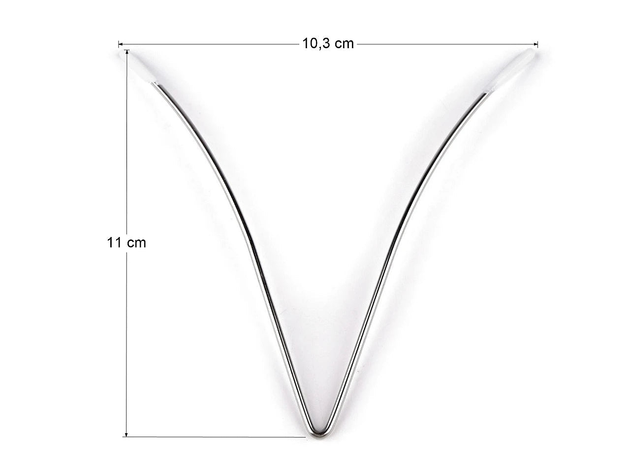 Attēls ar Metāla kakla izgriezuma stīpa (underwire) 11 cm – pieejams Šarlotes audumi