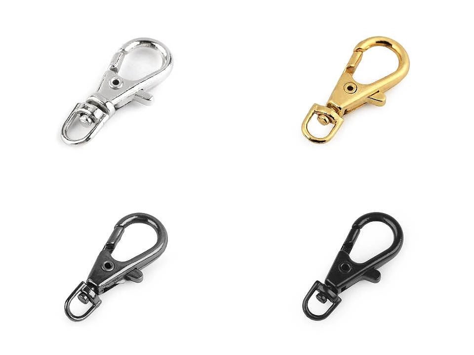 Attēls ar Metāla karabīne 4 mm 5 gab|dažādu toņu – pieejams Šarlotes audumi