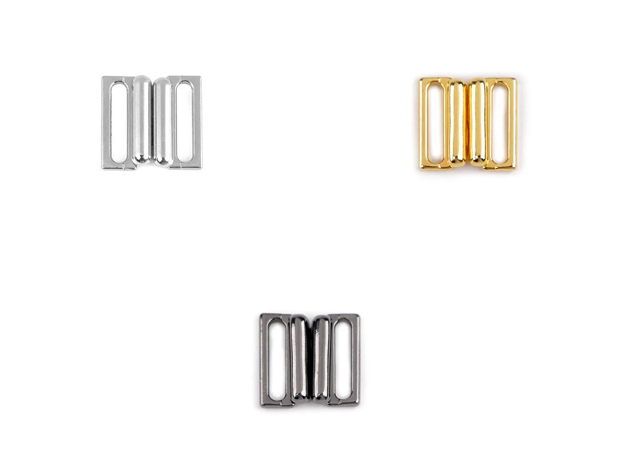 Attēls ar Metāla krūšturu aizdare 14 mm 2 pāri|dažādu toņu – pieejams Šarlotes audumi