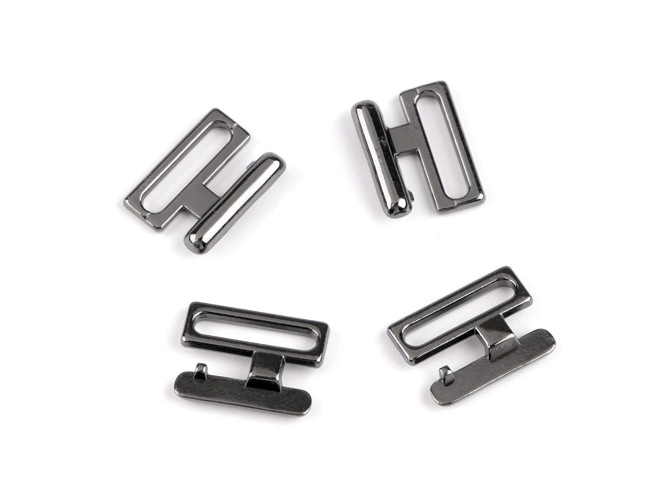 Attēls ar Metāla krūšturu aizdare 14 mm 2 pāri|dažādu toņu – pieejams Šarlotes audumi