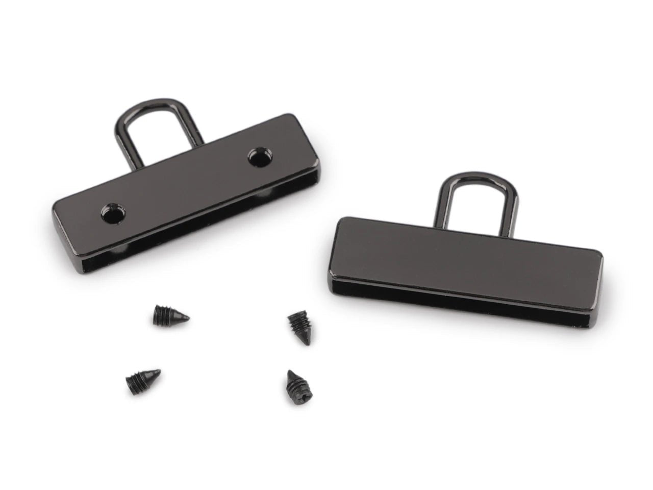 Attēls ar Metāla lentes/gumijas gali ar cilpu 32 mm – pieejams Šarlotes audumi