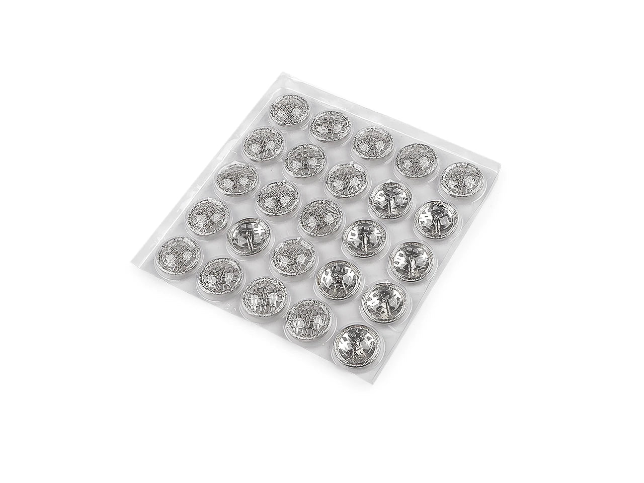 Attēls ar Metāla pogas ar kājiņu, 25 mm – pieejams Šarlotes audumi