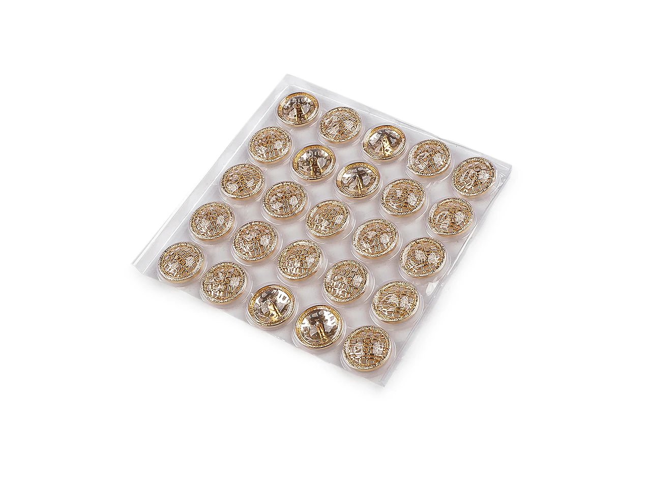 Attēls ar Metāla pogas ar kājiņu, 25 mm – pieejams Šarlotes audumi