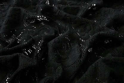 Tissu en dentelle - noir 220 g/m²