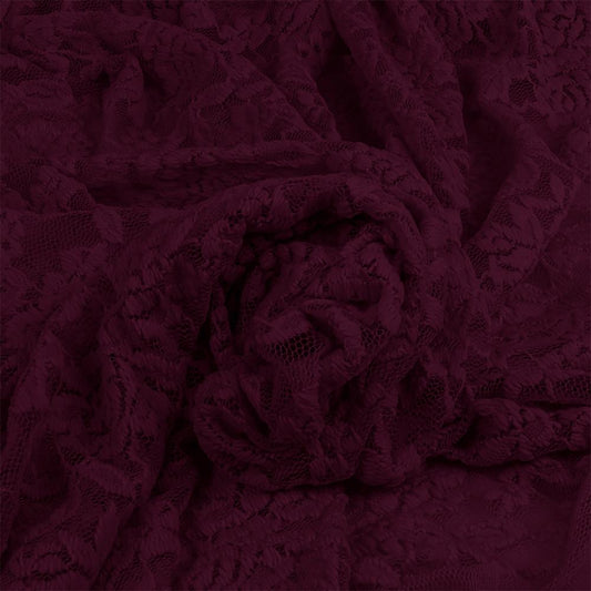 Attēls ar Mežģīņu audums - vina tonis 145 g/m² – pieejams Šarlotes audumi