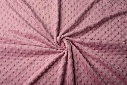Minky polaire - vieux rose 260 g/m²