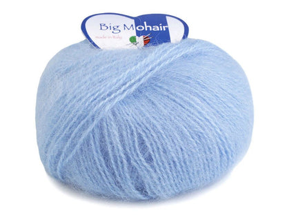 Fil à mohair - WOOLOVIT.IT 100 m 25 g - bleu clair #9