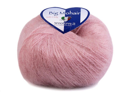 Fil de mohair - WOOLOVIT.IT 100 m 25 g - vieux rose #148