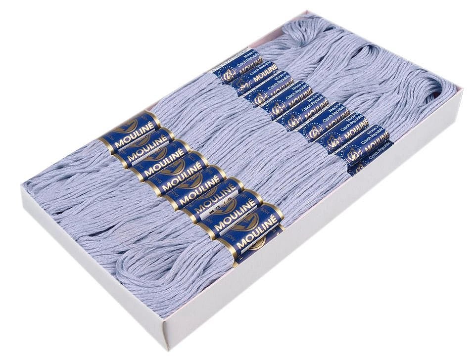 Image of Mulinē thread - Arctic blue, 8 m #5422 – available online at Šarlotes audumi