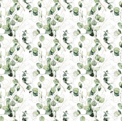 Image de mousseline - eucalyptus 120 g/m² – disponible chez Šarlotes audumi