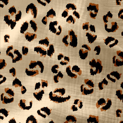 Mousseline - motif léopard 125 g/m²