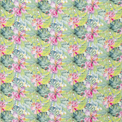 Muslin - tropical leaves 130 g/m²