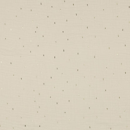 txt
Mousseline - pois dorés sur fond blanc chaud 125 g/m²