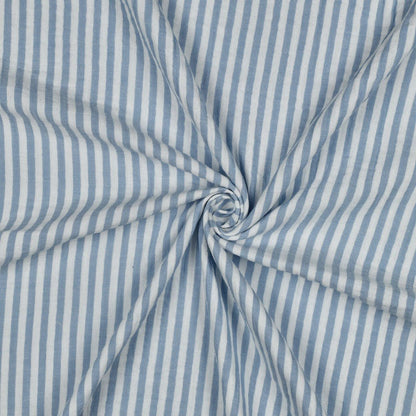 Image de mousseline à rayures bleues 120 g/m² – disponible chez Šarlotes audumi