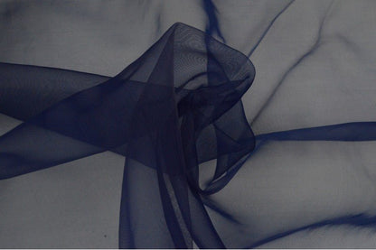 Organza - bleu foncé 25 g/m²