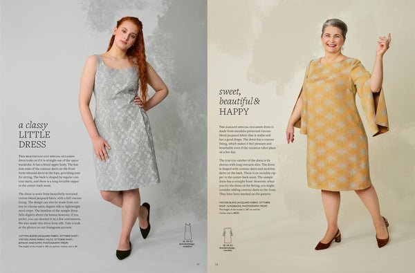 Attēls ar OTTOBRE design Woman 2/2024 – sieviešu apģērbu piegrieztņu žurnāls angļu valodā – pieejams internetā Šarlotes audumi