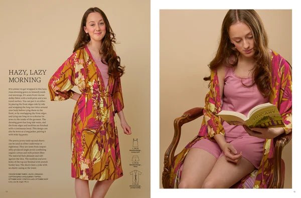 Attēls ar OTTOBRE design Woman 6/2023 – sieviešu apģērbu piegrieztņu žurnāls angļu valodā – pieejams internetā Šarlotes audumi