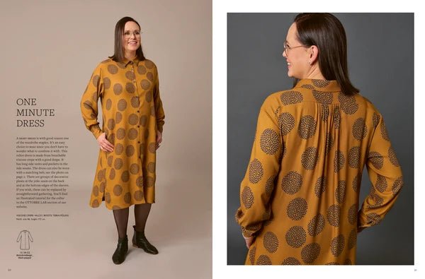 Attēls ar OTTOBRE design Woman 6/2023 – sieviešu apģērbu piegrieztņu žurnāls angļu valodā – pieejams internetā Šarlotes audumi