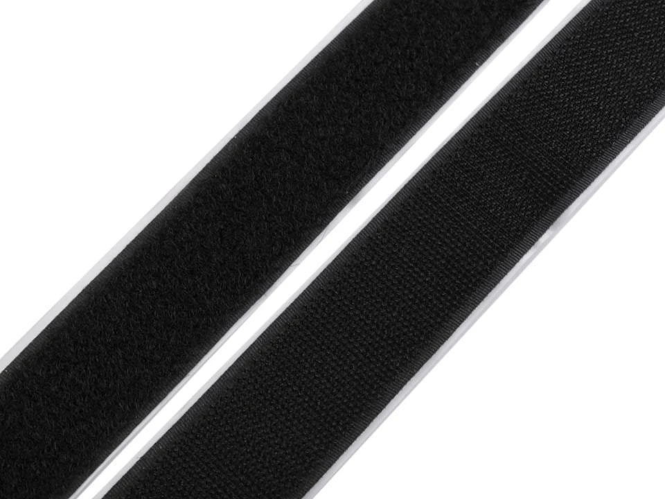 Image of self-adhesive hook tape, Velcro tape 30 mm – available online at Charlotte's Fabrics