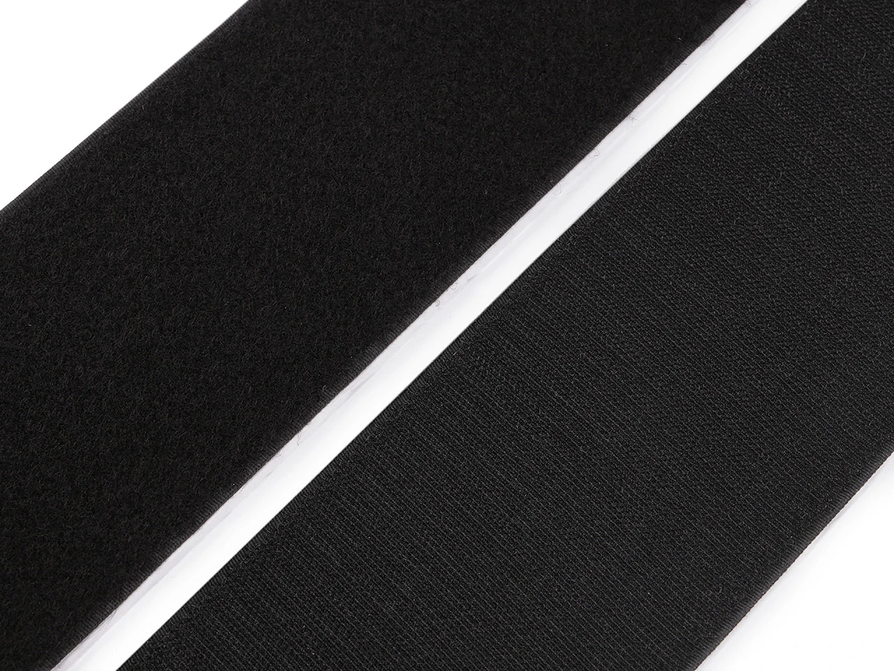 Attēls ar Pašlīmējoša līplente Velcro lenta 10 cm - melna – pieejams Šarlotes audumi