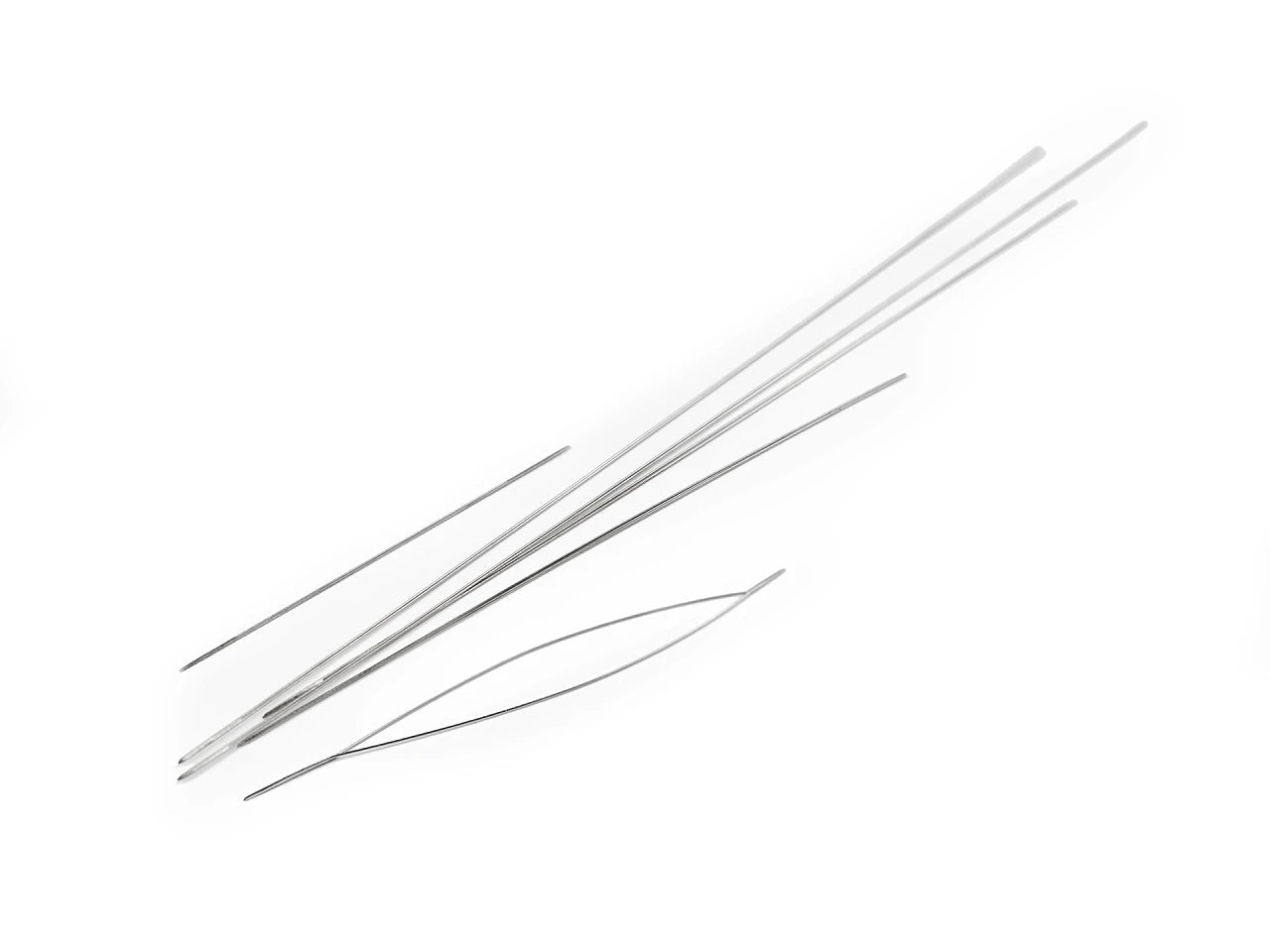 Attēls ar Pērlīšu adatu komplekts ar lielu aci (6 gab.) – pieejams Šarlotes audumi