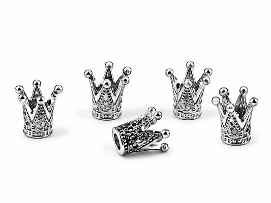 Attēls ar Pērlītes-kronīši 10x 10 mm, 5 gab. – pieejams internetā Šarlotes audumi