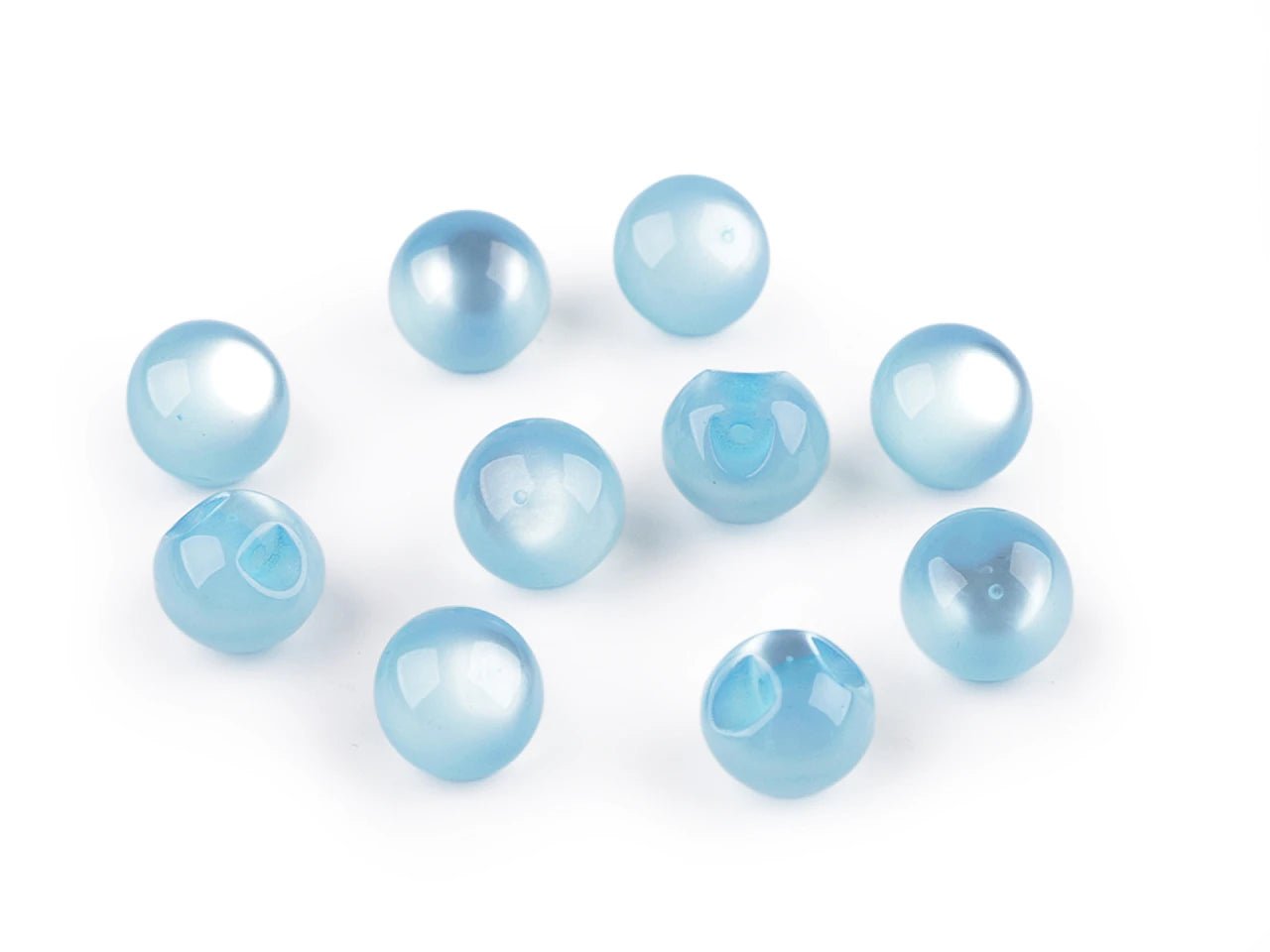 Attēls ar Piešujamas pērļu / “kaķa acs” pogas, 11 mm – pieejams Šarlotes audumi